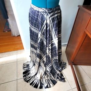 Jagoda Kursa 100% silk handpainted maxi skirt art wear